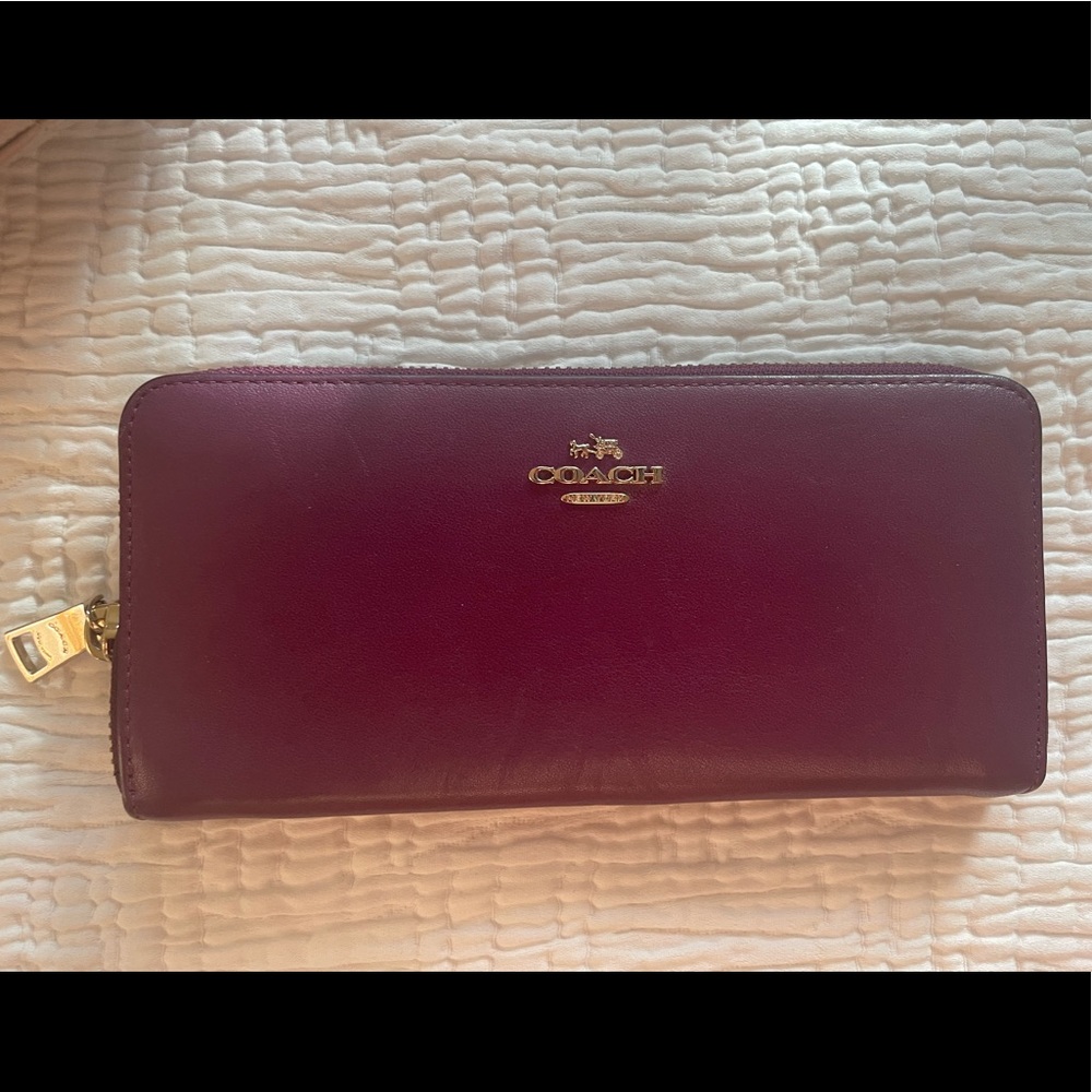 Coach leather wallet
